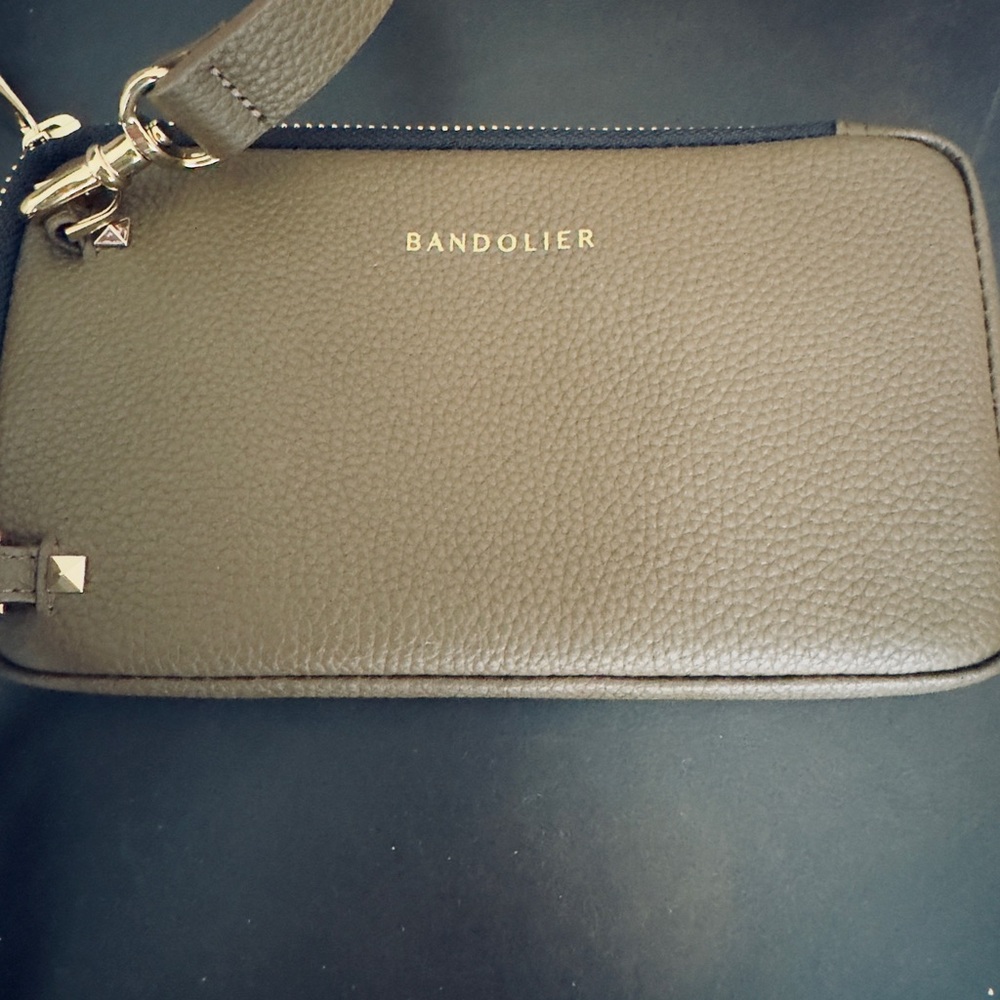Bandolier iPhone & Pouch Set in Olive Green & Gold Accent - Picture 10 of 15